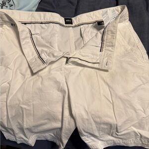 Boss Classic White Casual Shorts
